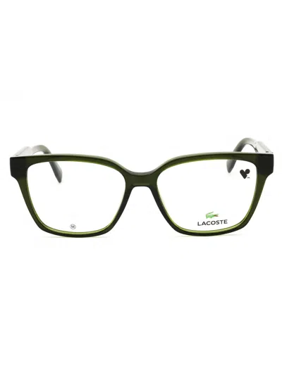 Lacoste Rectangular Women's Eyeglasses L2962 - Modern Comfort & Style In Green