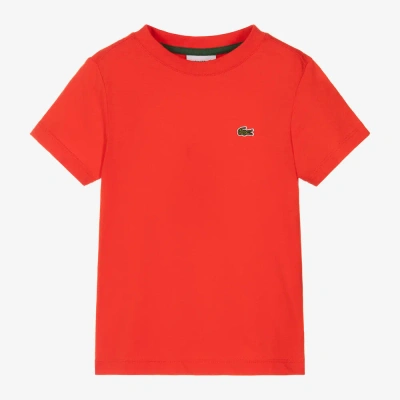Lacoste Red Organic Cotton T-shirt