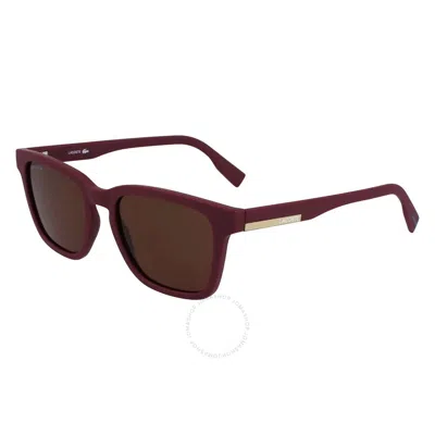 Lacoste Red Square Men's Sunglasses L987s 603 53 In Brown