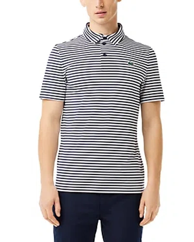 Lacoste Regular Fit Logo Golf Polo Shirt In 525 Navy B