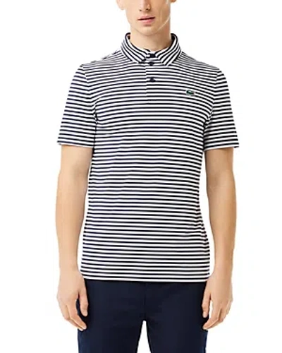 Lacoste Regular Fit Logo Golf Polo Shirt In Marine/ Blanc
