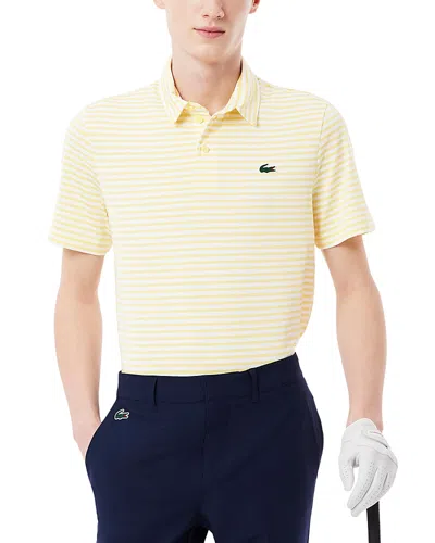 Lacoste Regular Fit Logo Golf Polo Shirt In Yellow
