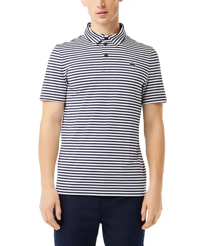 Lacoste Regular Fit Logo Golf Polo Shirt In Navy B