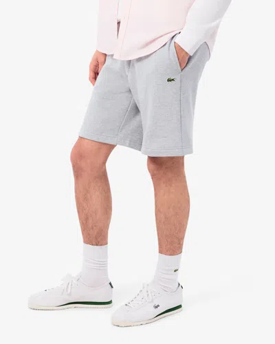 Lacoste Regular Fit Mens Fleece Shorts In Gray