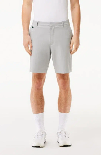 Lacoste Regular Fit Performance Golf Bermuda Shorts In Nimbus