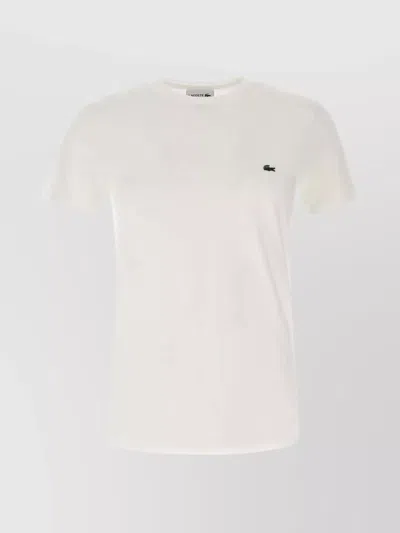 Lacoste Regular Fit Pima Cotton Crewneck T-shirt In Grey