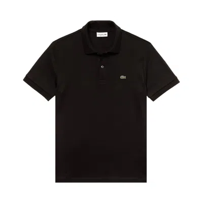 Pre-owned Lacoste Regular Fit Pima Polo Shirt 'black' | Men's Size 5