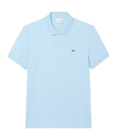 Lacoste Regular Fit Pima Polo Shirt In Blue