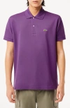Lacoste Regular Fit Piqué Polo In Iy2 Mauveglow