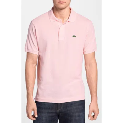 Lacoste Regular Fit Piqué Polo In Pink