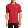 Lacoste Regular Fit Piqué Polo In Red
