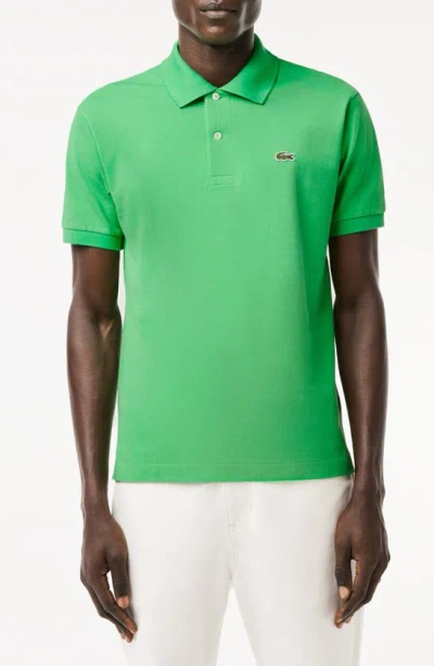 Lacoste Cotton Piquet Polo Shirt In Green