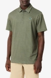 Lacoste Men's Regular Fit Uv Protect Golf Polo - Xxl - 7 In Khaki/navy Blue