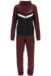 Lacoste Regular Fit Sports Tracksuit In Expressoblack-lapland (black)