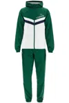 Lacoste Rip Stop Checked Sweatshirt And Joggers Set In Green
