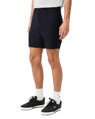 Lacoste Regular Fit Stretch Cotton Blend Chino Bermuda Shorts In Blue
