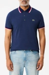Lacoste Men's Regular Fit Stretch Mini Piqué Polo - 3xl - 8 In Blue