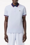 Lacoste White Patch Polo In J2g Phoenix