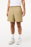 LACOSTE RELAXED COTTON TWILL SHORTS