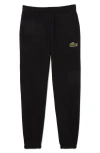 Lacoste Relaxed Fit Cotton Sweatpants In Black
