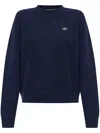 LACOSTE RELAXED-FIT FLEECE CREW-NECK SWEATSHIRT