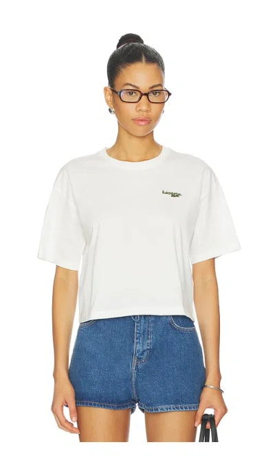 Lacoste Relaxed Fit Jersey Tee In White
