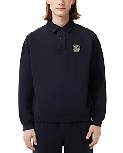 Lacoste Relaxed Fit Jumper Polo In Hde Abysm