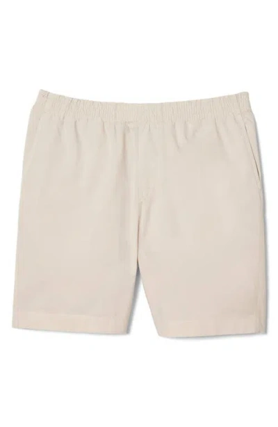 Lacoste Relaxed Twill Drawstring Shorts In G7a Linen Beige