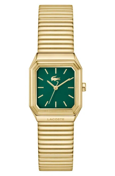 Lacoste Women's Rene Gold Tone Stainless Steel Mesh Bracelet Watch, 23x30.8mm