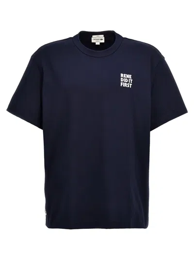 LACOSTE RENE DID IT FIRST T-SHIRT BLUE
