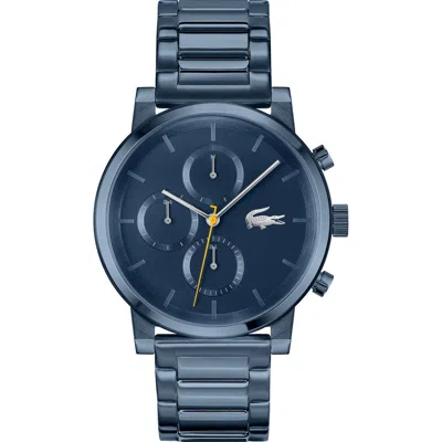 Lacoste Replay Chronograph Bracelet Watch, 44mm In Blue