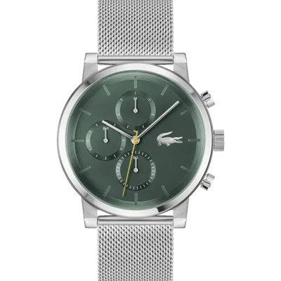 Lacoste Replay Chronograph Mesh Strap Watch, 44mm In Green