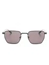 Lacoste Retro Square-frame Sunglasses In Black