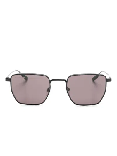 Lacoste Retro Square-frame Sunglasses In Black