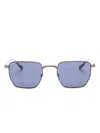 Lacoste Retro Square-frame Sunglasses In Grey