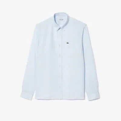 Lacoste Rill Blue Linen Long Sleeve Shirt
