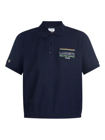 Lacoste Roland Garros Polo Top In Blue