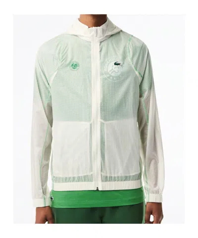 Lacoste Roland Garros Rain Jacket In White