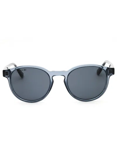 Lacoste Round Men's Sunglasses In Blue