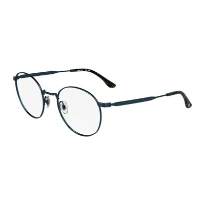 Lacoste Round Metal Eyeglasses In Black