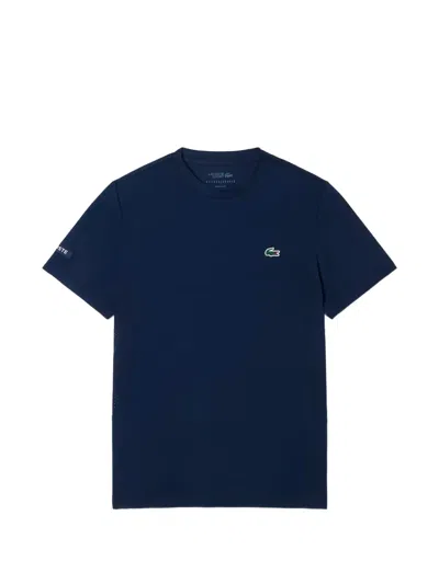 Lacoste Mens Classic Fit Cotton Jersey T-shirt In Blue