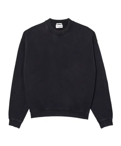Lacoste Round-neck Sweater In Black