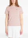 Lacoste Round-neck T-shirt In Neutral