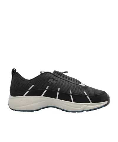 Lacoste Round Toe Sneakers In Black