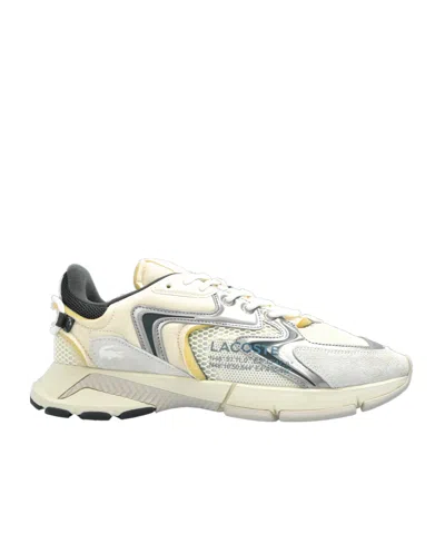 Lacoste Round Toe Sneakers In White