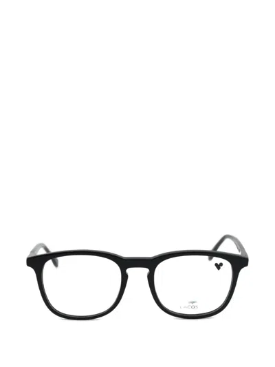 Lacoste Round-frame Glasses In Black