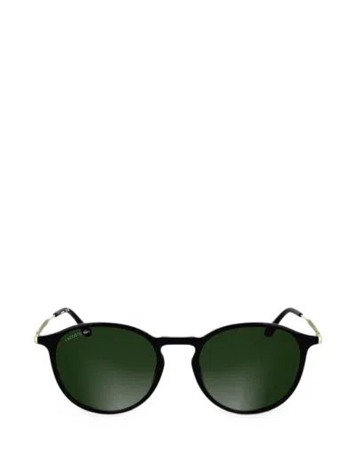 Lacoste Round-frame Sunglasses In Black