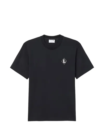 Lacoste Round-neck Logo T-shirt In Blue