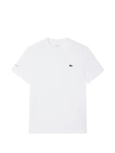 Lacoste Round-neck Logo T-shirt In White