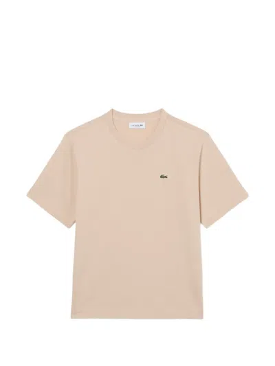 Lacoste Round-neck T-shirt In Pink